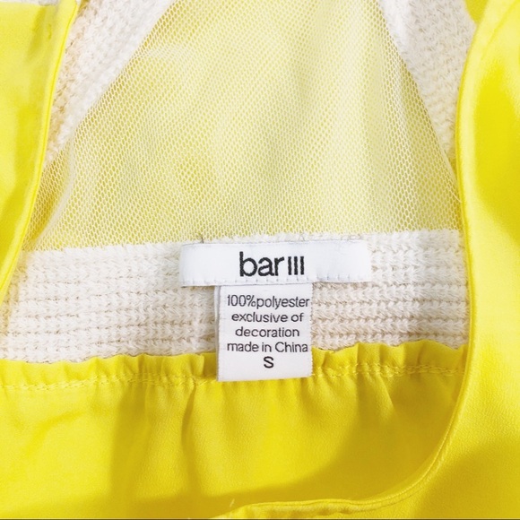 Bar III Yellow Racerback Tank Top - Picture 3 of 3